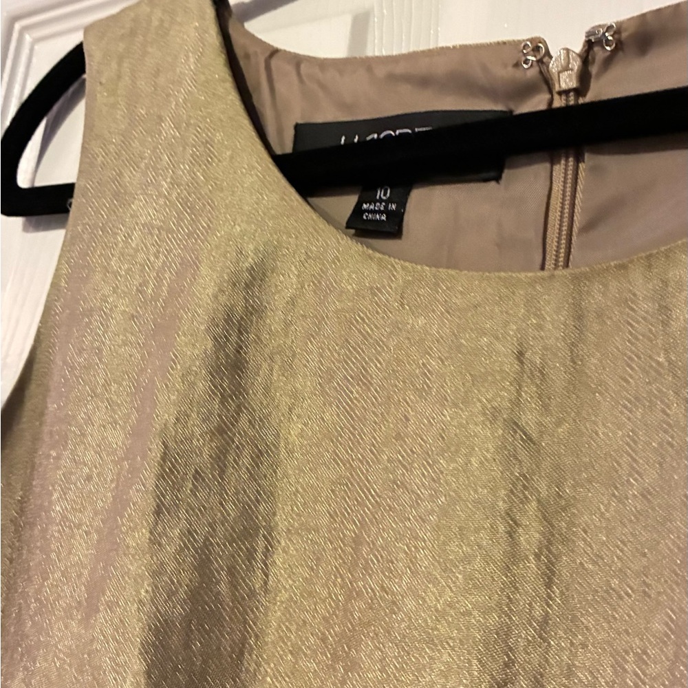 Kasper Gold Midi Dress